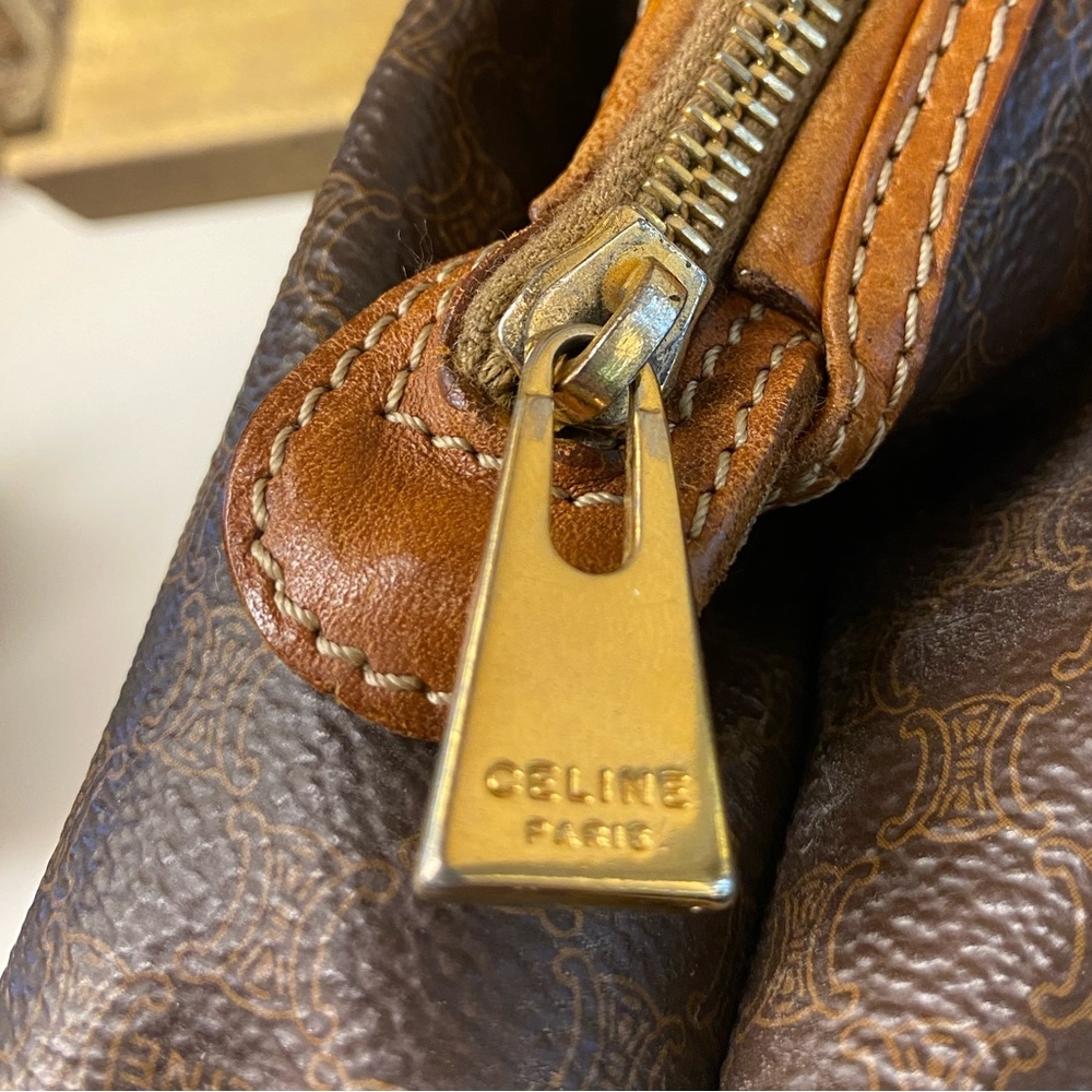 Celine Doctor’s Bag Vintage Macadam Triomphe. Frame Opening Travel/Cosmetics. - Picture 7 of 13